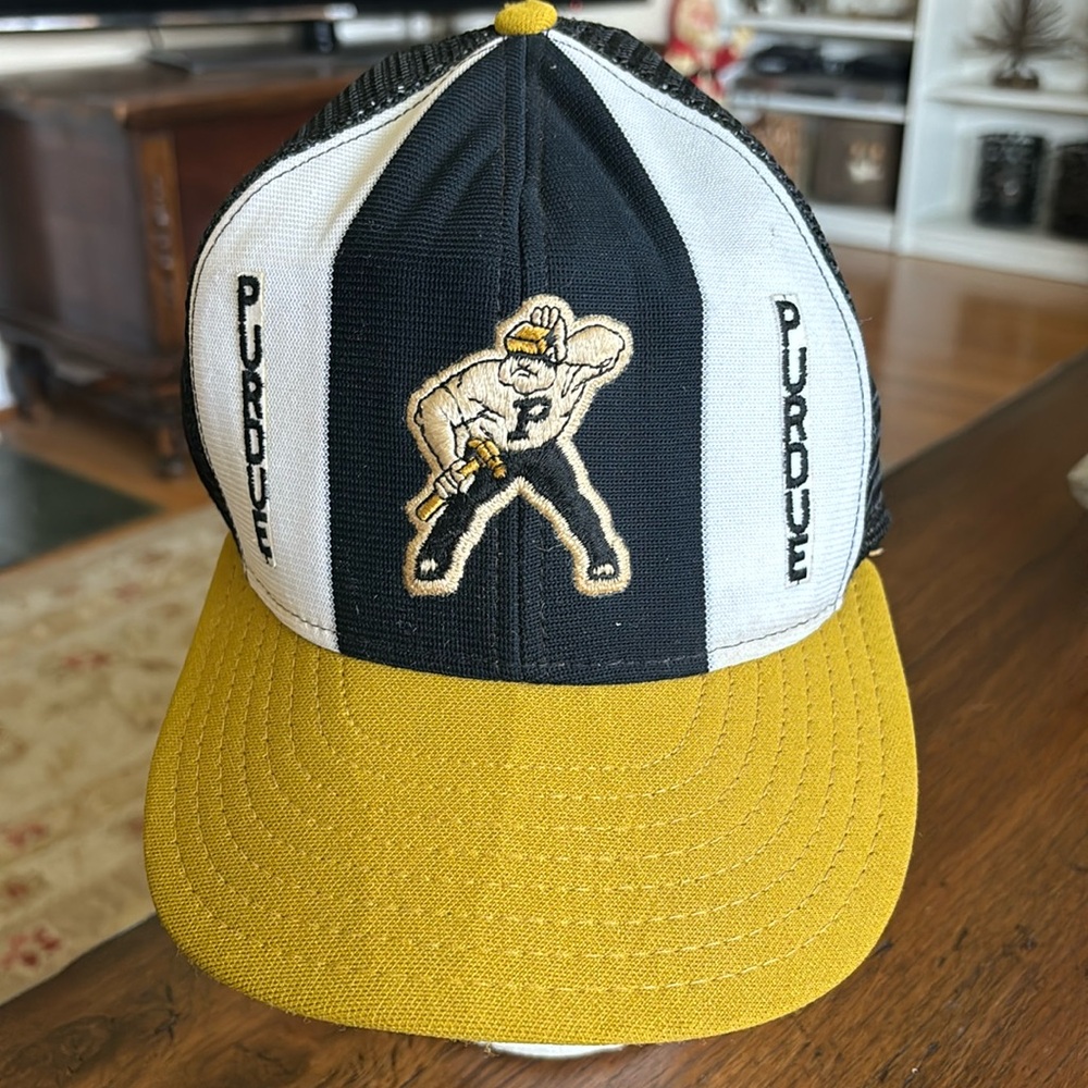 Vintage Purdue University Boilmakers 1980s Trucker SnapBack Hat